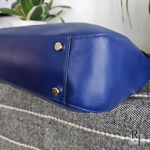 Kate Spade New York Bond Street Flo Satchel Crossbody โ Royal Blue / Aqua - Picture 10 of 16